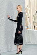 Miss Orchid Sculpted V-Neck Gown for women, from DO LONG, The Viet Concept 