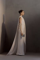 HA THANH VIET • Demeter Sculpted Poly Knit Maxi Evening Dress