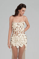 Cream White Seraphina Maxi Dress for women, from POEM, The Viet Concept 