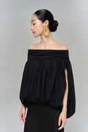  Black Alfredo Off - Shoulder Top for women, from Lam.D, The Viet Concept 
