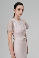 Prucel Dress Maxi Cream for women, from White Plan, The Viet Concept 