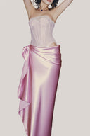 Pink Dulcinea Maxi Dress for women, from La Vierge, The Viet concept 