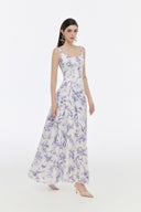 Reina Floral Chiffon Maxi Dress for women, from JOSEPHINE,  The Viet Concept 
