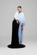 Blue Flowy Blouse for women, from Pham Studio, The Viet Concept 