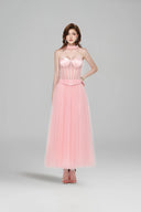 LUCILLA • Lume Strapless Corset Tulle Midi Dress Set