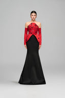 Dana Crystal-Embellished Off-Shoulder Silk Taffeta Gown for women, from 21SIX, The Viet Concept
