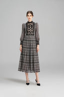 ROSEE de MATIN • Tiger Pattern Midi Dress