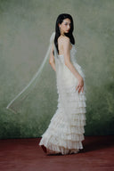  Orchestre Ivory White Lace Sequin Halter Gown for women, from LINH PHUNG, The Viet Concept