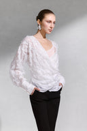 Juven Draped Lace Couture Top for women, from Arti, The Viet Concept