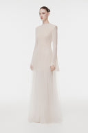 L'ALLÉE • High-Neck Draped Evening Gown