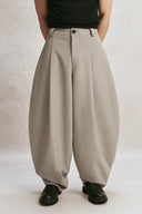Beige Vase Wool-blend Pants for men, from AIN, The Nam Concept 