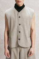 Patio Ramie Blend Gilet for women, from AIN, The Nam Concept 