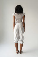 Namy Sheer Ruffle Puff-Sleeve Tie Top for women, from HUELLEY HUELLEY, The Viet Concept