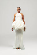 Floating Chrysalis Halter Sculptural Gown for women, from DAS LA VIE, The Viet Concept 