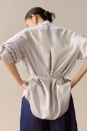LECIA • Élan High Neck Twill Luxury Shirt
