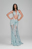 Aqua Lace Maxi Dress for women, from Xita, The Viet Concept 