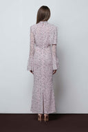 Elysian Presence Crepe Gown with Crystal Cape for women, from DO LONG, The Viet Concept 