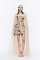 Eden Reborrn 3D Floral Embellished Organza Satin Corset Mini Dress for women, from MR CRAZY & LADY SEXY, The Viet Concept 