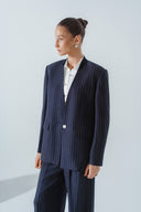 HOBB • Striped High-Waisted Wide-Leg Twill Pants