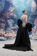 Moirae Sequin Gown & Marisol Taffeta Cape Set for women, from 21SIX, The Viet Concept