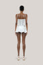 White Lenja Mini Skirt for women, from Huelley Rose, The Viet Concept 