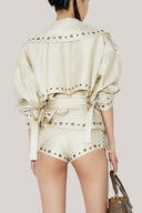 Cactus Straight Drop Shoulder Chiffon Coat for women, from DAS LA VIE, The Viet Concept 