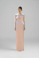 Pink Luretta Long Cape for woman, from CALISTA, The Viet Concept 