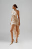 Cream Sirena Mesh Midi Dress for women, from La Vierge, The Viet Concept 