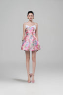 Rina Floral Taffeta Mini Dress for women, from JOSEPHINE, The Viet Concept 