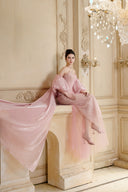 CALISTA • Paléa Éclat High-Gloss Organza Maxi Cape