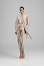 Vanila Straight Cuff Sleeved Silk Satin Shirt for women, from Ha Thanh Viet, The Viet Concept 
