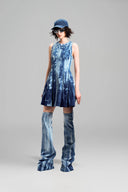 Sleeveless Tie-Dye Mini Dress for women, from GVLUX, The Viet Concept 