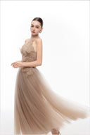 LUCILLA • Darryl Couture 3D Floral Embellished Tulle Evening Gown