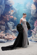 Moirae Sequin Gown & Marisol Taffeta Cape Set for women, from 21SIX, The Viet Concept