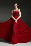 Taffeta Pleated Chiffon Floral Sequin Cape Panel Maxi A-line Gownfor women, from IHF STUDIO, The Viet Concept 