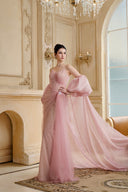 CALISTA • Paléa Éclat High-Gloss Organza Maxi Cape