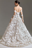 Sacred Bloom Couture 3D Floral Lace Ball Gown for women, from LINH DOAN, The Viet Concept