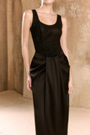 Laurent Pleated Taffeta Midi Skirt for women, from ARTI APPAREL, The Viet Concept 