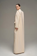 IHF STUDIO • Beige Royale Oversized Silk Coat