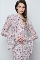 Elysian Presence Crepe Gown with Crystal Cape for women, from DO LONG, The Viet Concept 