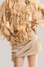 Nude Draped Skirt for women, from MUST HAVE, The Viet Concept