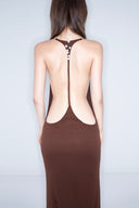 Luna Open-Back Stretch Jersey Dress for women, from HUELLEY ROSE, The Viet Concept 