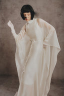 Alessia Embellished High-Neck Voile Gown for women, from WHITE PLAN, The Viet Concept 