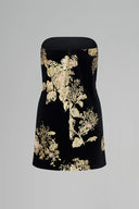 Valeria Rose Embellished Velvet Dress for women, from IHF STUDIO, The Viet Concept
