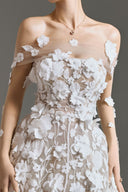 Sacred Bloom Couture 3D Floral Lace Ball Gown for women, from LINH DOAN, The Viet Concept