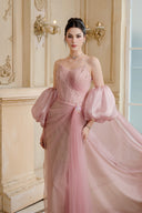 CALISTA • Paléa Éclat High-Gloss Organza Maxi Cape