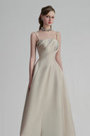Beige Luceris Maxi Dress for women, from Calista, The Viet Concept