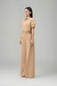 Margot Cropped Square Neck Taffeta Top for women, from Lam Khue, The Viet Concept 
