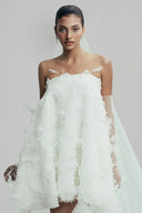 Hidden Bloom Japanese Lace Mini Dress for women, from LINH DOAN, The Viet Concept 
