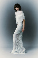 HA THANH VIET • Brilliant Sculpted Draped Stretch Jersey Gown